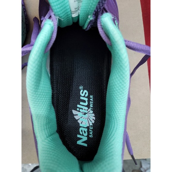 Nautilus Womens Size 9.5W Purple Work Safety Shoe N2157 Steel Toe Slip Resistant - Picture 6 of 7